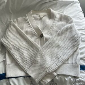 Cozy White Knit Cardigan